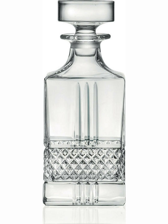 RCR Brillante Καράφα Ουίσκι Κρυστάλλινη με Πώμα 850ml 0351272
