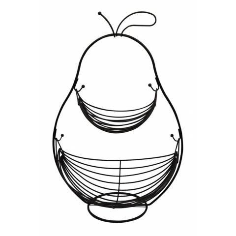 ΦΡΟΥΤΙΕΡΑ ΔΙΩΡΟΦΗ ΑΧΛΑΔΙ ΜΕΤΑΛΛΙΚΗ ΜΑΥΡΗ 34,5x26x51,5εκ.ANKOR