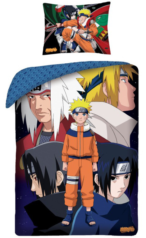 Naruto Past bedding cover 140×200cm, 70×90 cm