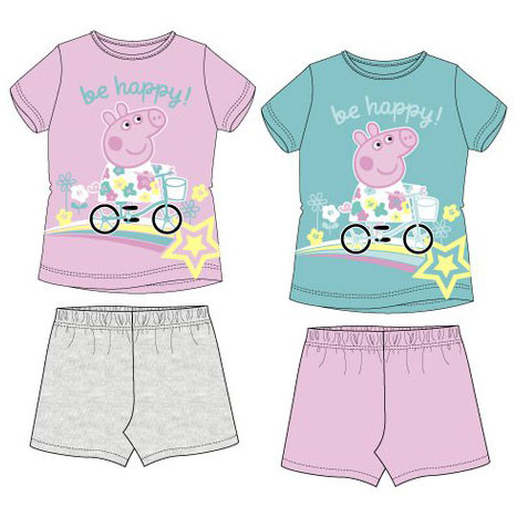 Peppa Pig Bike children's short pajamas 3-6 years