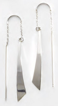 Victoria Silver Saber Earrings