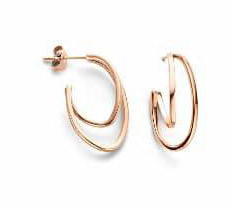 Victoria Rose gold earrings