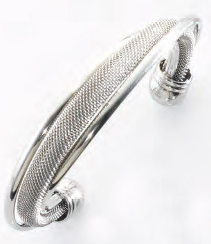 Victoria Silver Mesh Bracelet