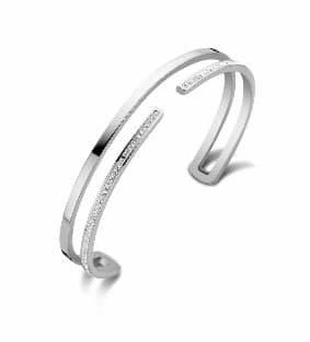 Victoria Silver-colored white stone bracelet