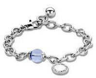 Victoria Silver-colored blue gemstone bracelet