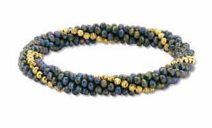 Victoria Colorful Beaded Elastic Bracelet