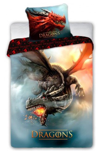 Dragon bedding set 140×200cm, 70×90 cm