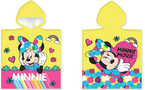 Disney Minnie  Yellow beach towel poncho 50x100 cm