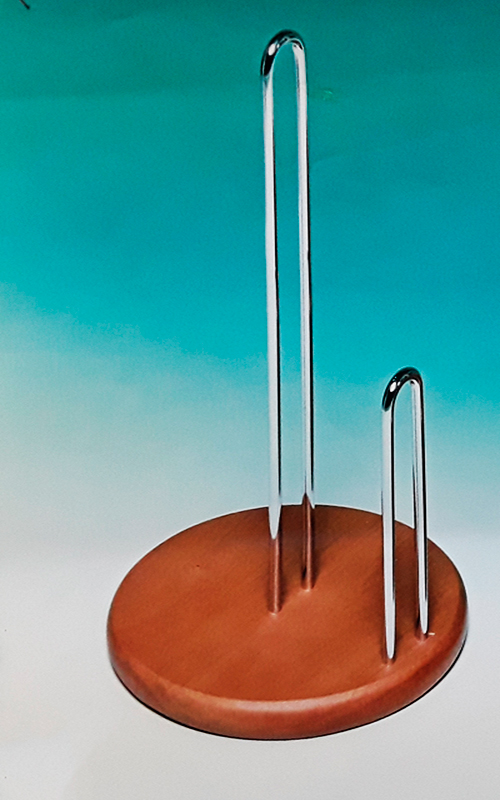 Βάση για Ρολό Κουζίνας μεταλλική με ξύλινη βάση