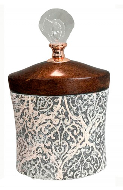 Βάζο κεραμικό με καπάκι