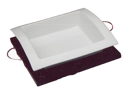 Ορντεβιέρα Πορσελάνης  Σε Ξύλινο Δίσκο W08-33/3