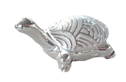 Χελώνα διακοσμητική κεραμική Ζαχαρί/Ασημί H2592S-DJ18C