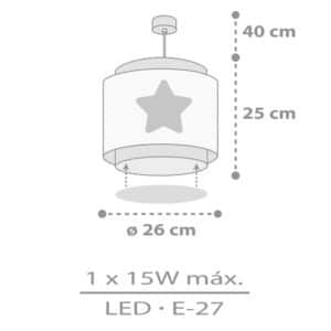 BABY DREAMS BLUE μονόφωτο κρεμαστό οροφής