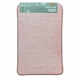 ΠΑΤΑΚΙ ΜΠΑΝΙΟΥ MEMORY FOAM ΡΟΖ ΜΕ PVC 45x73εκ.ANKOR