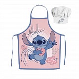Disney Lilo and Stitch Aloha Σετ Δύο Τεμαχίων Παιδική Ποδιά + Καπέλο Σεφ