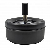 ΣΤΑΧΤΟΔΟΧΕΙΟ ΜΕ ΚΑΠΑΚΙ ΑΝΤΙΑΝΕΜΙΚΟ ΜΑΥΡΟ ΜΑΤ 11x11x10εκ.ANKOR