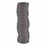 ΒΑΖΟ ΚΕΡΑΜΙΚΟ ΜΕ ΑΝΑΓΛΥΦΗ ΥΦΗ ΣΕ ΓΚΡΙ ΚΑΦΕ ΧΡΩΜΑ 15,4x12,5x45,5εκ. ANKOR