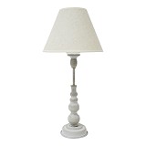 ΦΩΤΙΣΤΙΚΟ ΕΠΙΤΡΑΠΕΖΙΟ ΓΚΡΙ ΑΝΤΙΚΕ ΜΕ ΜΠΕΖ ΚΑΠΕΛΟ 23x23x49εκ.ANKOR