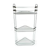 ESTIA ΕΤΑΖΕΡΑ ELEGANT ΜΕΤΑΛΛΙΚΗ ΓΩΝΙΑΚΗ 3 ΘΕΣΕΩΝ 54x28x18cm ΧΡΩΜΙΟΥ