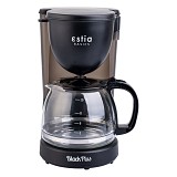 ESTIA ΚΑΦΕΤΙΕΡΑ ΦΙΛΤΡΟΥ BLACK PLUS ΠΛΑΣΤΙΚΗ 750w ΜΕ ΓΥΑΛΙΝΗ ΚΑΝΑΤΑ 1.25lt