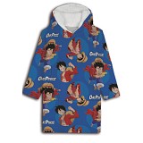One Piece Παιδική Κουβέρτα Πόντσο (7–14 ετών) – Ζεστή Polar Plush Flannel 100% Πολυεστέρας