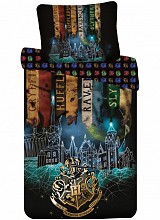 Harry Potter Starline bedding set Flags 140×200cm, 70×90 cm