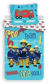 Fireman Sam bedding set Team 140×200cm, 70×90 cm