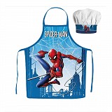 Spiderman Skyline children's apron 2-piece set
