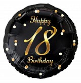 Happy Birthday B&C Gold Happy Birthday 18 foil balloon 36 cm