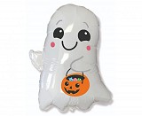 Halloween Bucket Ghost foil balloon 75 cm (WP)