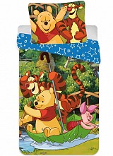 Disney Winnie the Pooh Rafting  Children's Bedding Set 90×140cm, 40×55 cm