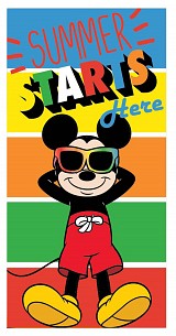 Disney Mickey  Starts Bath Towel, Beach Towel 70x137 cm (Fast Dry)