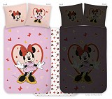 Disney Minnie  Heart glow in the dark children's bedding set 100x135cm, 40x60cm