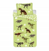 Dinosaur Green children's bedding set 100×135cm, 40×60 cm