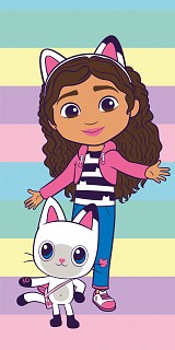Gabby's Dollhouse Colors bath towel, beach towel 70x140cm