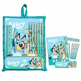 Bluey Life stationery set with holder