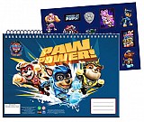 Paw Patrol Power Up A4 Spiral Sketchpad with Stickers, 40 Sheets
