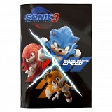 Sonic the Hedgehog Hype Man B/5 lined notebook 40 pages