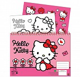 Hello Kitty Sweetheart A/4 spiral sketchbook with 40 sheets and stickers