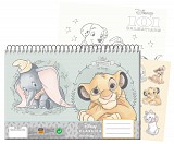 Disney Cute Classic A/4 Spiral Sketchbook with 40 Pages and Stickers