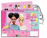 Barbie Happy Thoughts A/4 spiral sketchbook with 40 pages and stickers