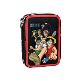 One Piece Fleet filled 2-tier pencil case