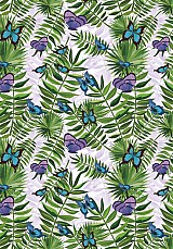 Colour Fern and Butterfly Nature A/4 Elastic Folder