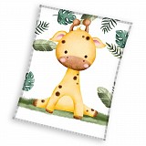 Giraffe Necky coral fleece blanket 110x140cm