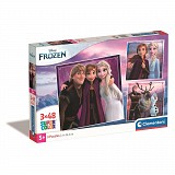 Disney Frozen Leaf 3x48 pieces puzzle Clementoni  CMC25306