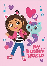 Gabby's Dollhouse Bubbly World polar blanket 100x150cm