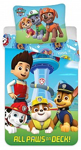 Paw Patrol on Deck Paws children's bedding 100×135 cm, 40×60 cm