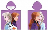 Disney Frozen Purple beach towel poncho 50x100 cm