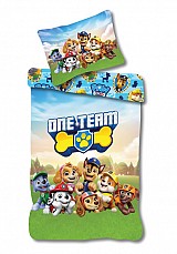 Paw Patrol One Team bedding set 140×200cm, 70×90 cm