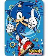 Sonic the Hedgehog Gold Ring fleece blanket 100x140cm